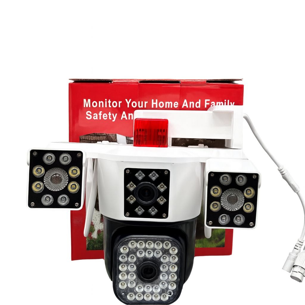 Miniatura 2 de CÁMARA 4 LENTES CON ALARMA Y APP V380 PR